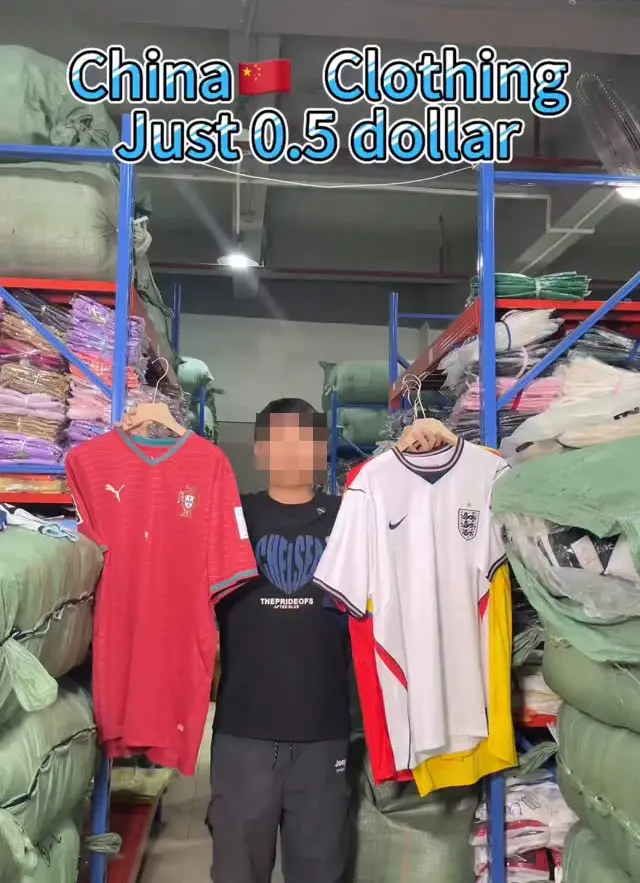 Example of listings on Instagram of bales of shirts for $50