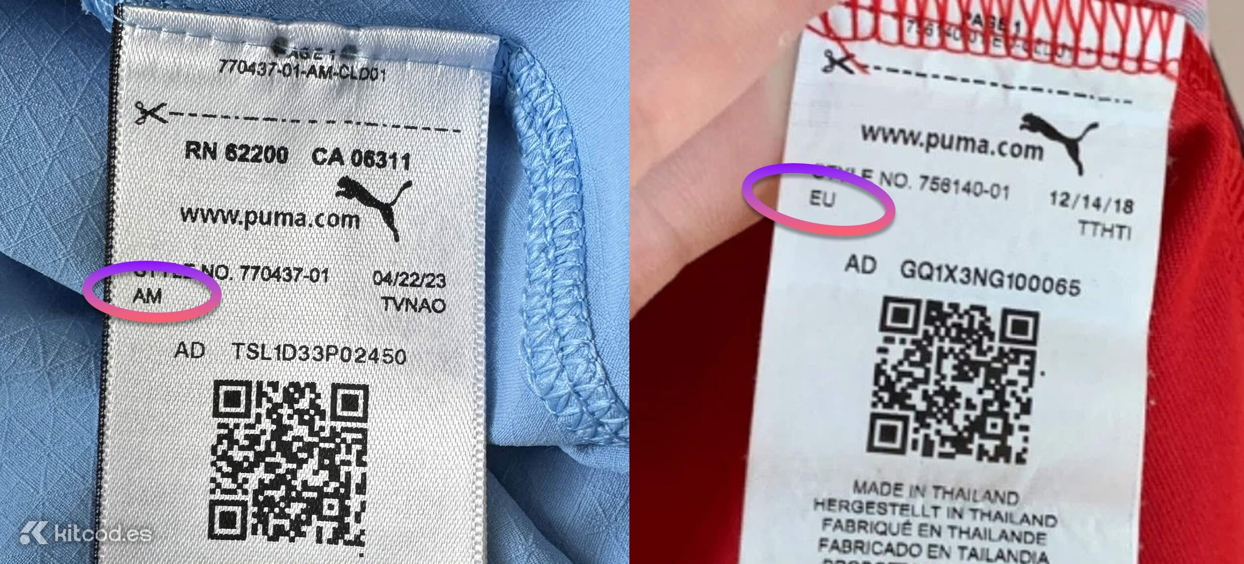 Market codes for Puma