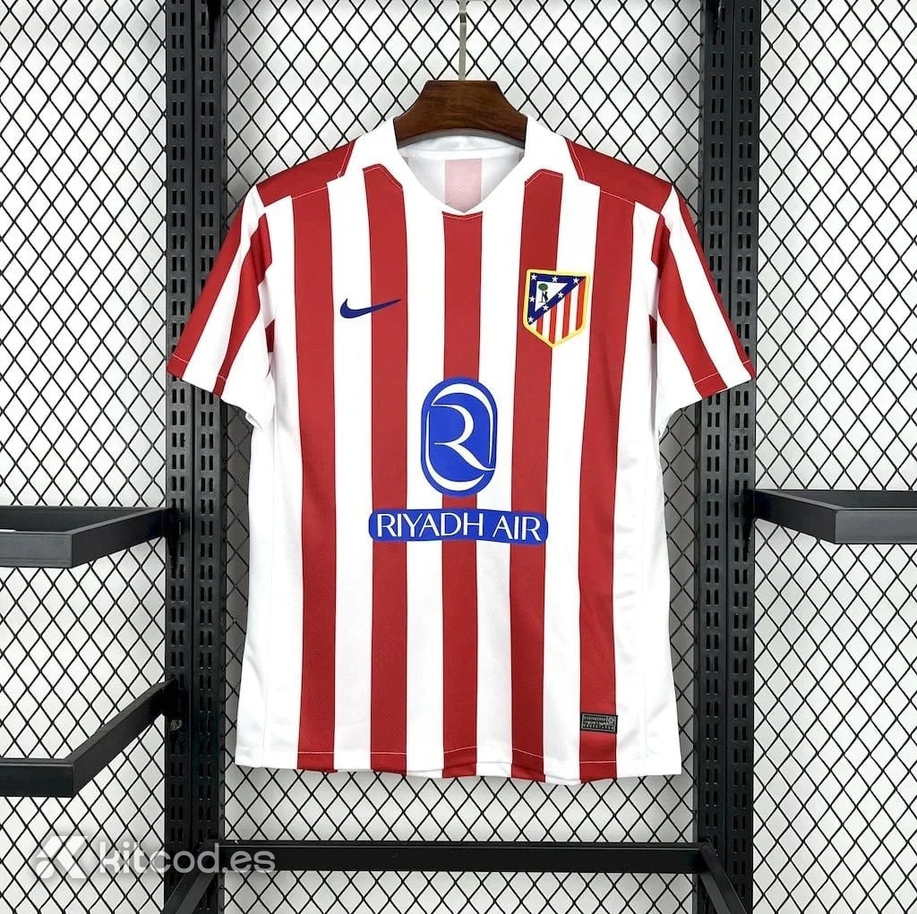 Metal grid or mesh cage backdrop commonly used in photos of counterfeit football kits from bulk fake sellers - major red flag